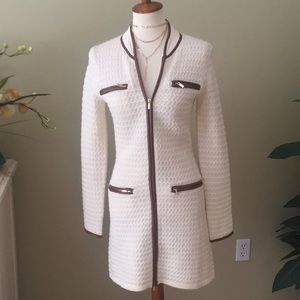 Boston Proper long wool sweater coat